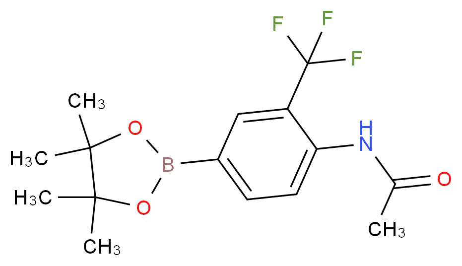 N-(4-(4,4,5,5-Tetramethyl-1,3,2-dioxaborolan-2-yl)-2-(trifluoromethyl)phenyl)acetamide_Molecular_structure_CAS_1150271-66-1)