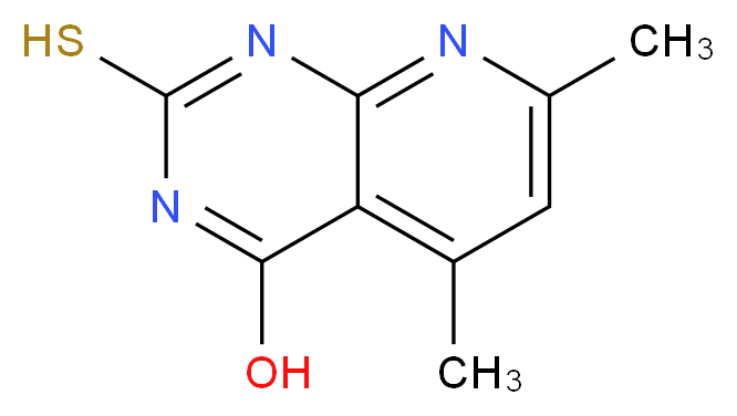 2-Mercapto-5,7-dimethyl-pyrido[2,3-d]pyrimidin-4-ol_Molecular_structure_CAS_)