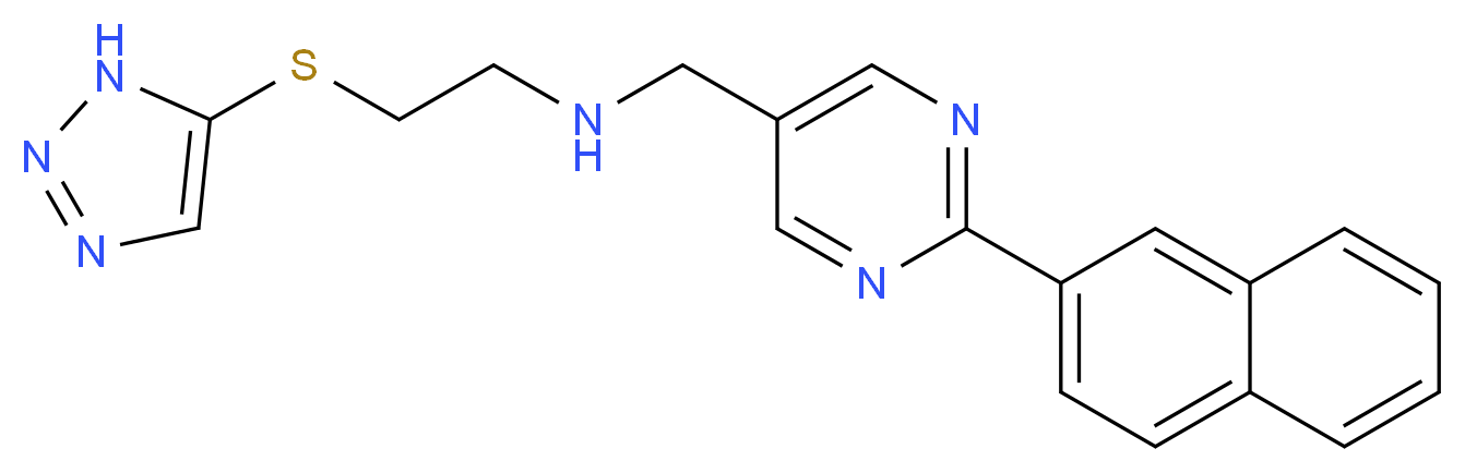 N-{[2-(2-naphthyl)pyrimidin-5-yl]methyl}-2-(1H-1,2,3-triazol-5-ylthio)ethanamine_Molecular_structure_CAS_)