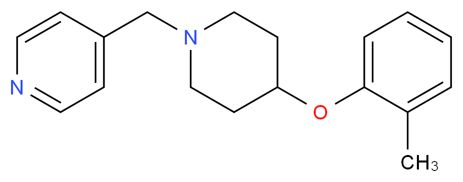 4-{[4-(2-methylphenoxy)-1-piperidinyl]methyl}pyridine_Molecular_structure_CAS_)