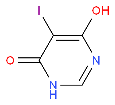 6-Hydroxy-5-iodopyrimidin-4(3H)-one_Molecular_structure_CAS_)
