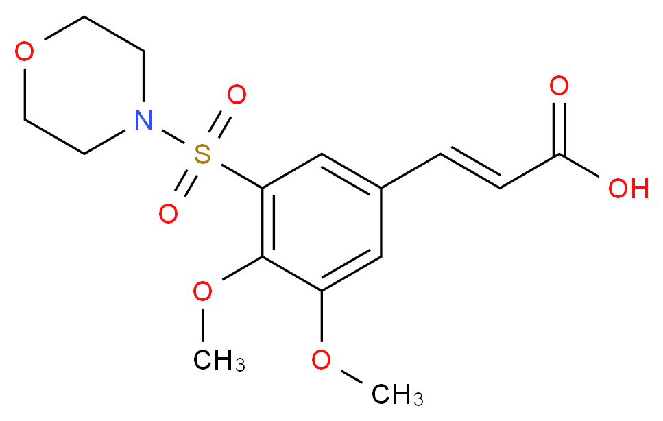 3-[3,4-Dimethoxy-5-(morpholine-4-sulfonyl)-phenyl]-acrylic acid_Molecular_structure_CAS_)