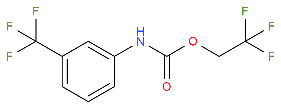 2,2,2-trifluoroethyl 3-(trifluoromethyl)phenylcarbamate_Molecular_structure_CAS_)