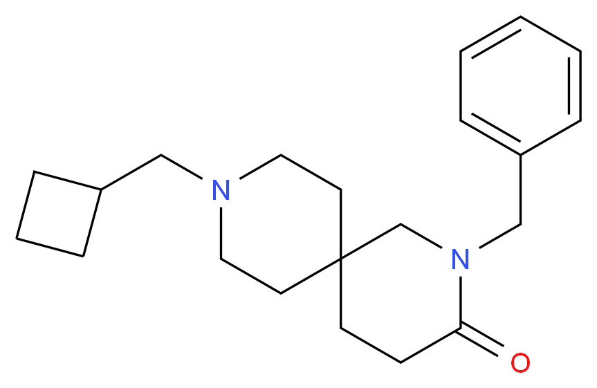 2-benzyl-9-(cyclobutylmethyl)-2,9-diazaspiro[5.5]undecan-3-one_Molecular_structure_CAS_)