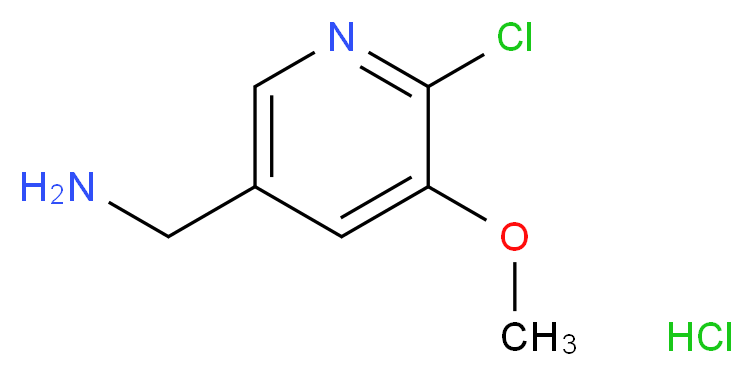 5-(Aminomethyl)-2-chloro-3-methoxypyridine hydrochloride_Molecular_structure_CAS_)
