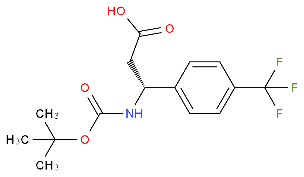 BOC-(R)-3-AMINO-3-(4-TRIFLUOROMETHYL-PHENYL)-PROPIONIC ACID_Molecular_structure_CAS_501015-19-6)