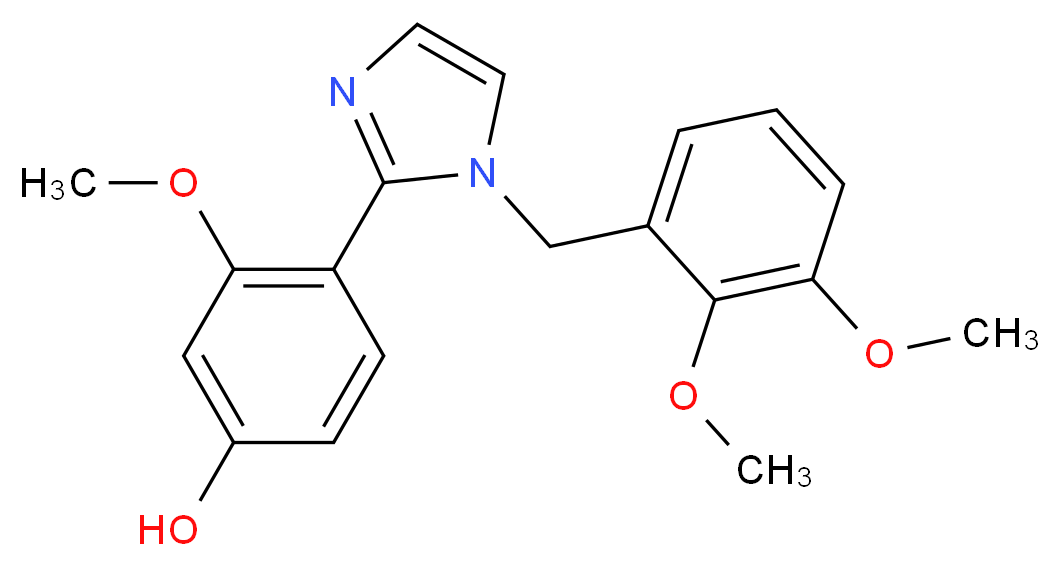 4-[1-(2,3-dimethoxybenzyl)-1H-imidazol-2-yl]-3-methoxyphenol_Molecular_structure_CAS_)