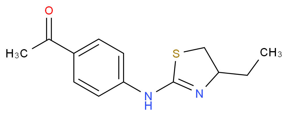 1-[4-(4-Ethyl-4,5-dihydro-thiazol-2-ylamino)-phenyl]-ethanone_Molecular_structure_CAS_)