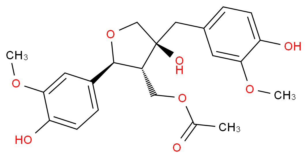 Olivil monoacetate_Molecular_structure_CAS_1016974-78-9)