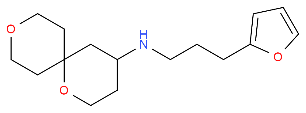 1,9-dioxaspiro[5.5]undec-4-yl[3-(2-furyl)propyl]amine_Molecular_structure_CAS_)