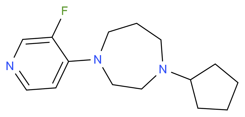 1-cyclopentyl-4-(3-fluoro-4-pyridinyl)-1,4-diazepane_Molecular_structure_CAS_)