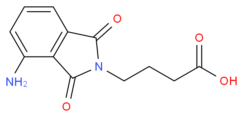 4-(4-Amino-1,3-dioxo-1,3-dihydro-isoindol-2-yl)-butyric acid_Molecular_structure_CAS_)
