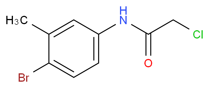 N-(4-Bromo-3-methylphenyl)-2-chloroacetamide_Molecular_structure_CAS_)