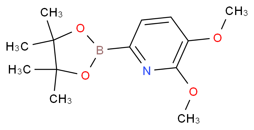 2,3-Dimethoxy-6-(4,4,5,5-tetramethyl-1,3,2-dioxaborolan-2-yl)pyridine_Molecular_structure_CAS_1131335-62-0)