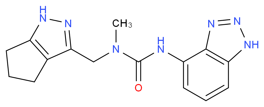 N'-1H-1,2,3-benzotriazol-4-yl-N-methyl-N-(1,4,5,6-tetrahydrocyclopenta[c]pyrazol-3-ylmethyl)urea_Molecular_structure_CAS_)