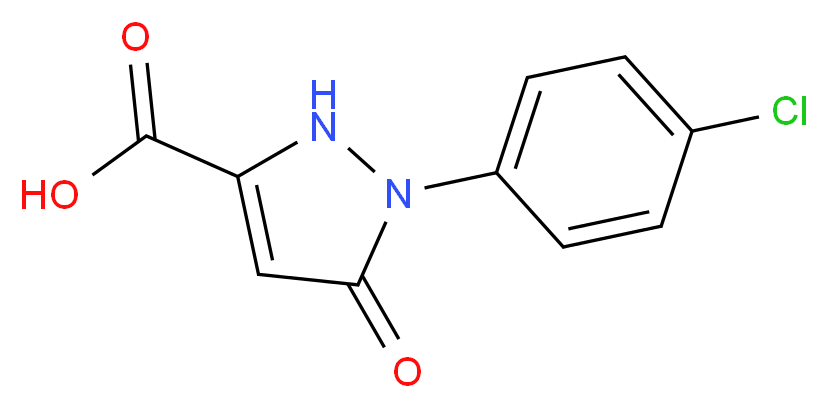 1-(4-chlorophenyl)-5-oxo-2,5-dihydro-1H-pyrazole-3-carboxylic acid_Molecular_structure_CAS_)