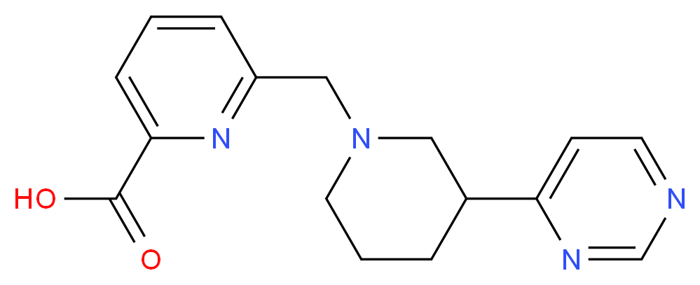 6-[(3-pyrimidin-4-ylpiperidin-1-yl)methyl]pyridine-2-carboxylic acid_Molecular_structure_CAS_)