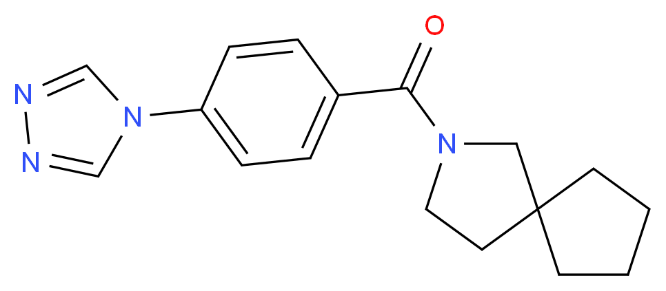 2-[4-(4H-1,2,4-triazol-4-yl)benzoyl]-2-azaspiro[4.4]nonane_Molecular_structure_CAS_)