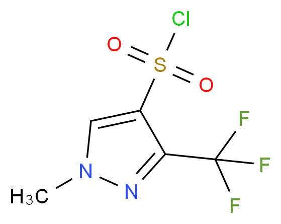 1-methyl-3-(trifluoromethyl)-1H-pyrazole-4-sulfonyl chloride_Molecular_structure_CAS_519056-67-8)