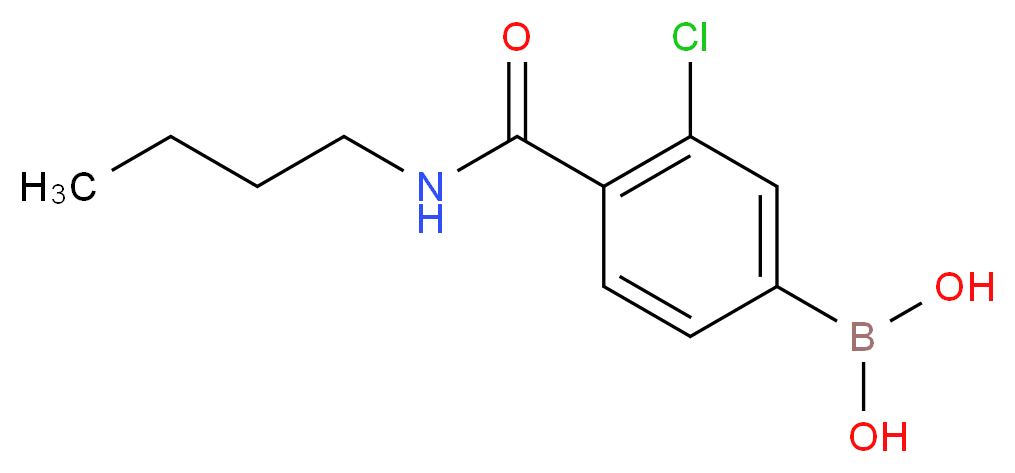 4-n-Butylcarbamoyl-3-chlorobenzeneboronic acid_Molecular_structure_CAS_850589-43-4)