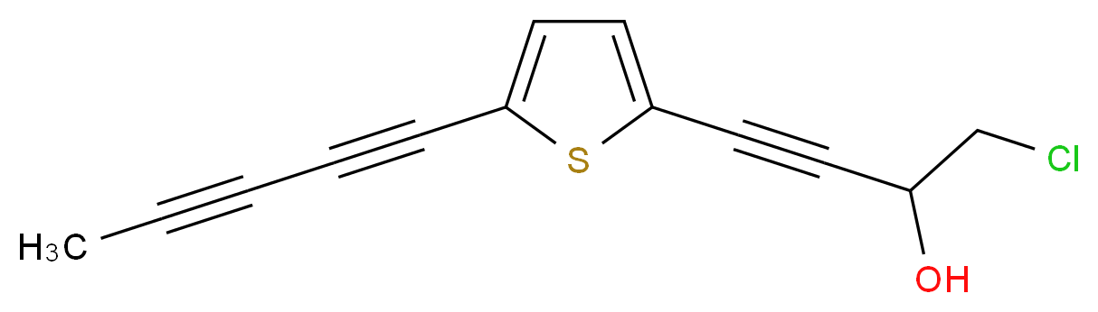 2-(4-Chloro-3-hydroxy-1-butynyl)
-5-(1,3-pentadiynyl)thiophene_Molecular_structure_CAS_26905-70-4)