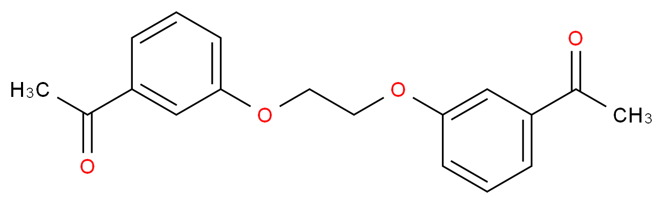 1-{3-[2-(3-acetylphenoxy)ethoxy]phenyl}ethan-1-one_Molecular_structure_CAS_)