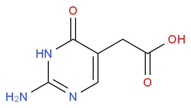 (2-Amino-6-oxo-1,6-dihydro-pyrimidin-5-yl)-acetic acid_Molecular_structure_CAS_)