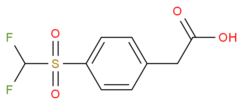 2-[4-(difluoromethane)sulfonylphenyl]acetic acid_Molecular_structure_CAS_)
