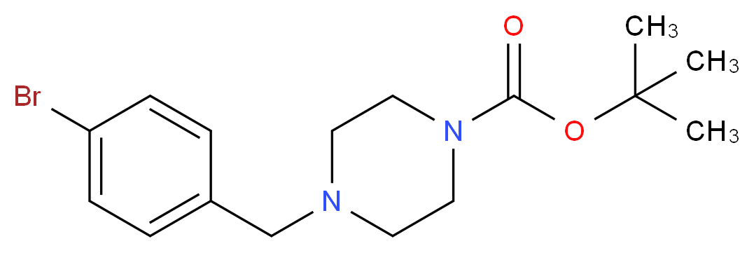 tert-butyl 4-(4-bromobenzyl)piperazine-1-carboxylate_Molecular_structure_CAS_844891-10-7)