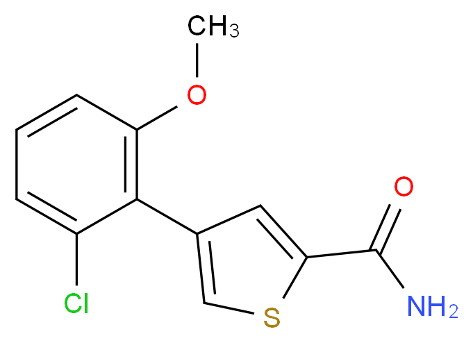 4-(2-chloro-6-methoxyphenyl)thiophene-2-carboxamide_Molecular_structure_CAS_)