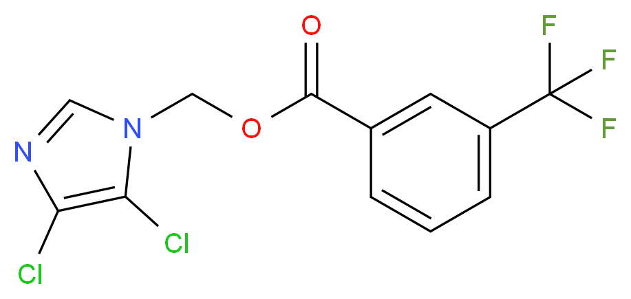 (4,5-dichloro-1H-imidazol-1-yl)methyl 3-(trifluoromethyl)benzoate_Molecular_structure_CAS_)