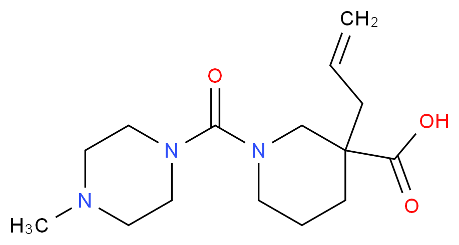 3-allyl-1-[(4-methyl-1-piperazinyl)carbonyl]-3-piperidinecarboxylic acid_Molecular_structure_CAS_)