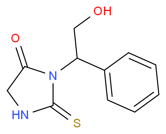 3-(2-Hydroxy-1-phenylethyl)-2-thioxotetrahydro-4H-imidazol-4-one_Molecular_structure_CAS_)