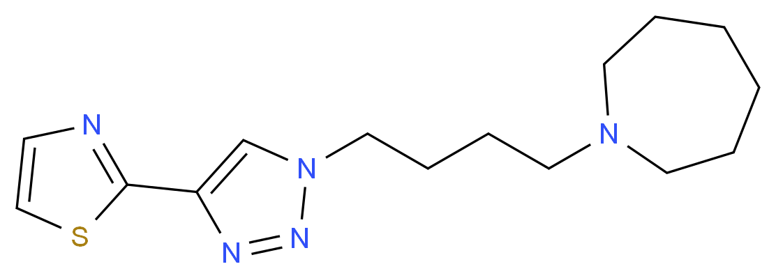 1-{4-[4-(1,3-thiazol-2-yl)-1H-1,2,3-triazol-1-yl]butyl}azepane_Molecular_structure_CAS_)