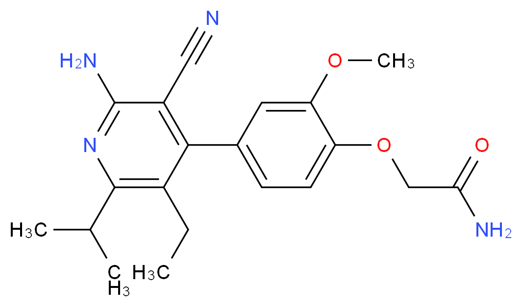 2-[4-(2-amino-3-cyano-5-ethyl-6-isopropylpyridin-4-yl)-2-methoxyphenoxy]acetamide_Molecular_structure_CAS_)