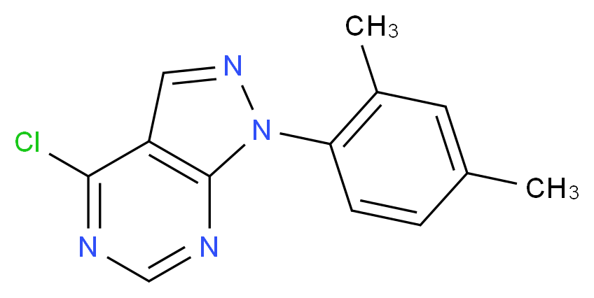 4-Chloro-1-(2,4-dimethylphenyl)-1H-pyrazolo[3,4-d]pyrimidine_Molecular_structure_CAS_610277-86-6)