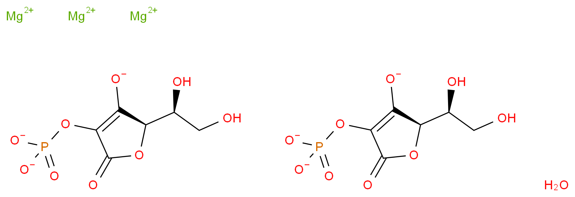 L-Ascorbic acid 2-phosphate sesquimagnesium salt hydrate_Molecular_structure_CAS_113170-55-1(anhydrous))