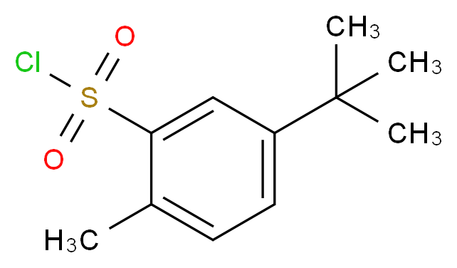 5-tert-Butyl-2-methyl-benzenesulfonyl chloride_Molecular_structure_CAS_63452-62-0)