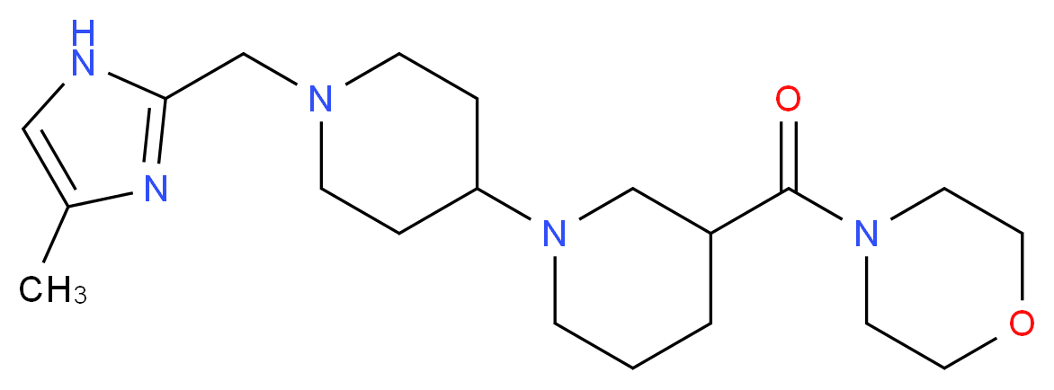 1'-[(4-methyl-1H-imidazol-2-yl)methyl]-3-(morpholin-4-ylcarbonyl)-1,4'-bipiperidine_Molecular_structure_CAS_)