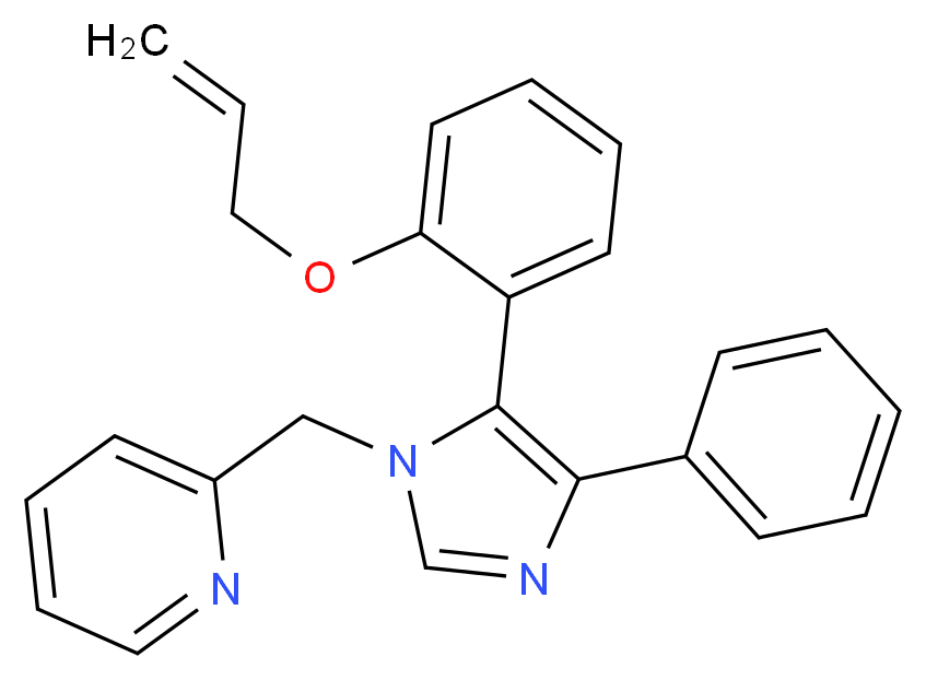 2-({5-[2-(allyloxy)phenyl]-4-phenyl-1H-imidazol-1-yl}methyl)pyridine_Molecular_structure_CAS_)