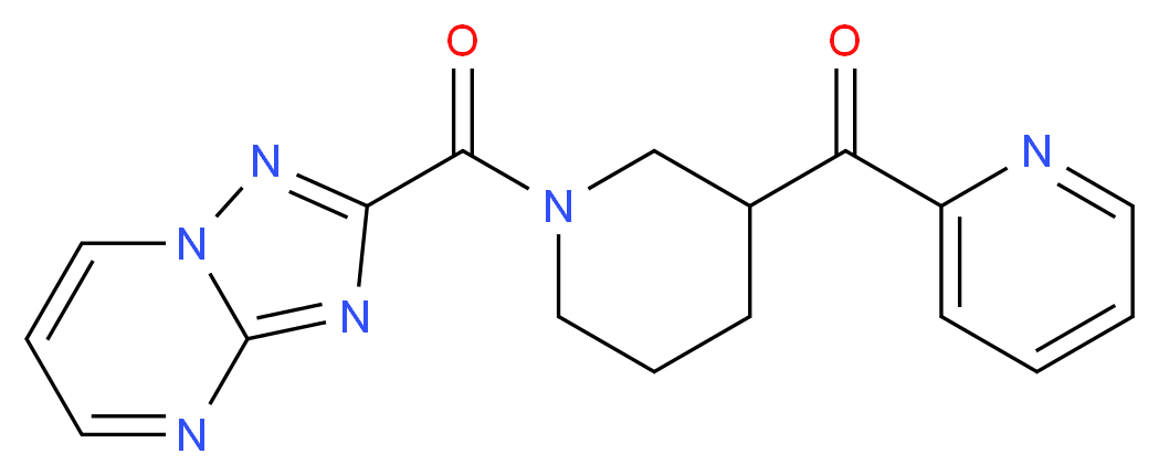 pyridin-2-yl[1-([1,2,4]triazolo[1,5-a]pyrimidin-2-ylcarbonyl)piperidin-3-yl]methanone_Molecular_structure_CAS_)