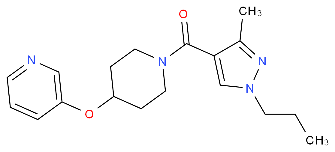 3-({1-[(3-methyl-1-propyl-1H-pyrazol-4-yl)carbonyl]-4-piperidinyl}oxy)pyridine_Molecular_structure_CAS_)