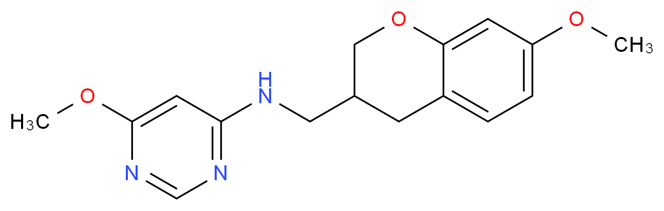 6-methoxy-N-[(7-methoxy-3,4-dihydro-2H-chromen-3-yl)methyl]pyrimidin-4-amine_Molecular_structure_CAS_)