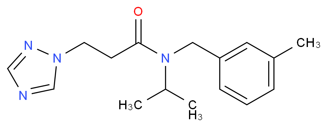 N-isopropyl-N-(3-methylbenzyl)-3-(1H-1,2,4-triazol-1-yl)propanamide_Molecular_structure_CAS_)