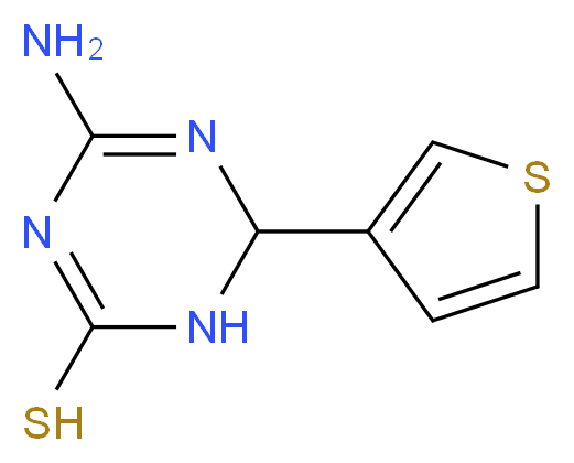 4-Amino-6-(3-thienyl)-1,6-dihydro-1,3,5-triazine-2-thiol_Molecular_structure_CAS_)