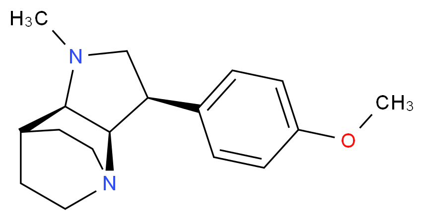 (3R*,3aR*,7aR*)-3-(4-methoxyphenyl)-1-methyloctahydro-4,7-ethanopyrrolo[3,2-b]pyridine_Molecular_structure_CAS_)