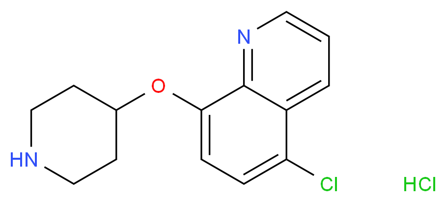 5-Chloro-8-quinolinyl 4-piperidinyl ether hydrochloride_Molecular_structure_CAS_)