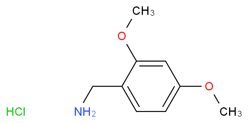 (2,4-Dimethoxyphenyl)methanamine hydrochloride_Molecular_structure_CAS_20781-21-9)