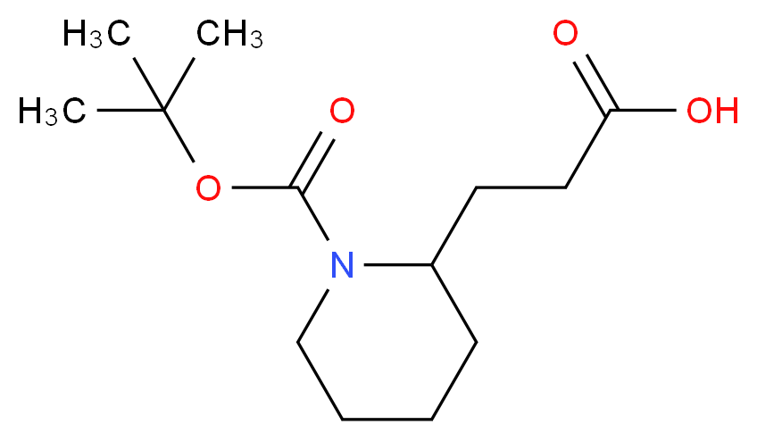 1-Boc-2-(2-Carboxyethyl)piperidine_Molecular_structure_CAS_669713-96-6)