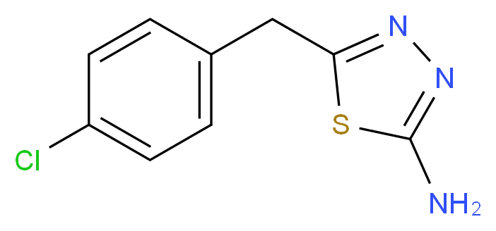 5-(4-chlorobenzyl)-1,3,4-thiadiazol-2-amine_Molecular_structure_CAS_39181-43-6)